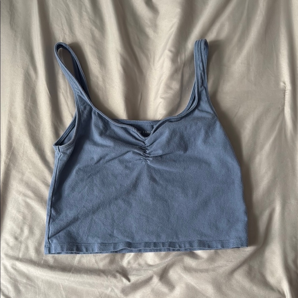 American Eagle Ruched Crop Top